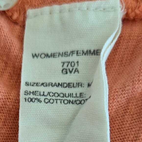 Woolrich Womens Coral Button-Up Roll-Tab Long Sleeve Cotton Knit Top Size M - Picture 9 of 10